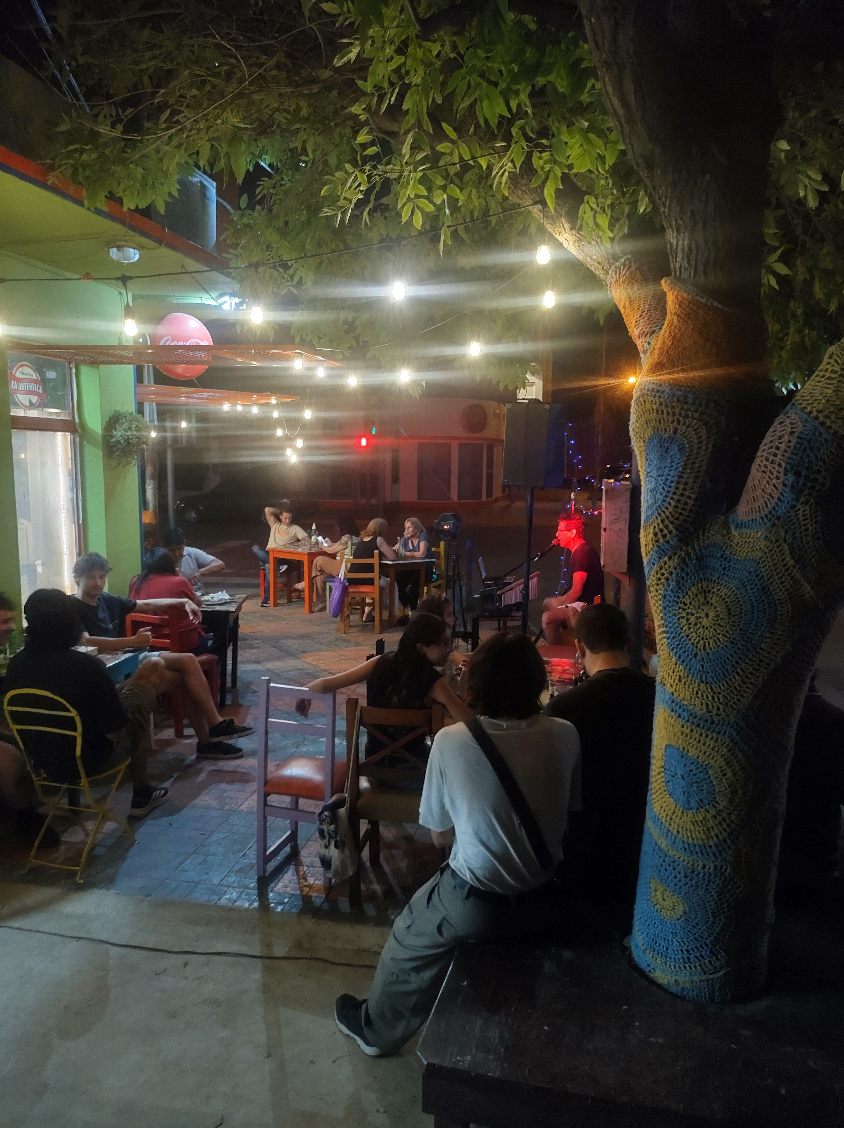 Warm night atmosphere with lights